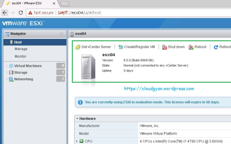 ESXi 6.5 Installation