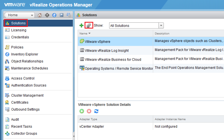 vRealize Part 4 – Add vCenter Adapter to vROPS