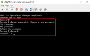 vRealize Part 7 – Enable SSH on vROPS
