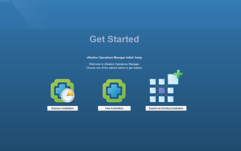 vRealize Part 2 – Configure vRealize Operations Manager 6.5 Appliance