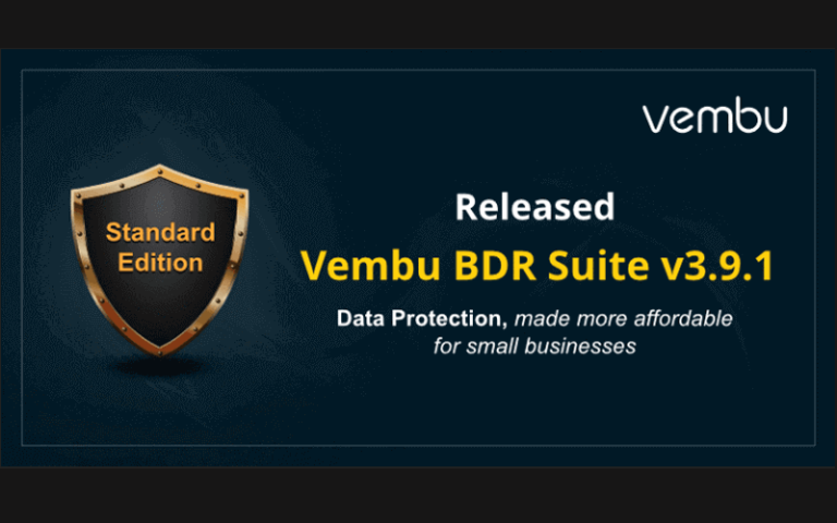 Vembu BDR Suite v3.9.1 GA for SMBs