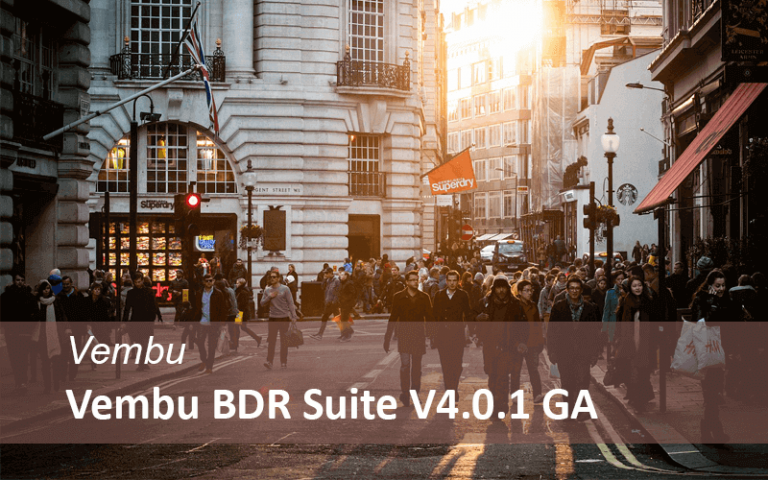 Vembu BDR Suite V4.0.1 Is Generally Available